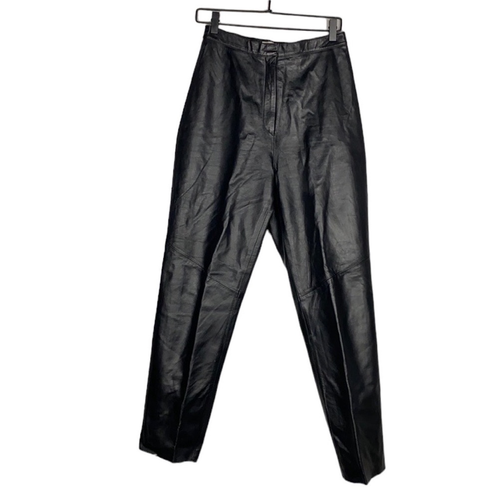 Coldwater creek black leather pants
